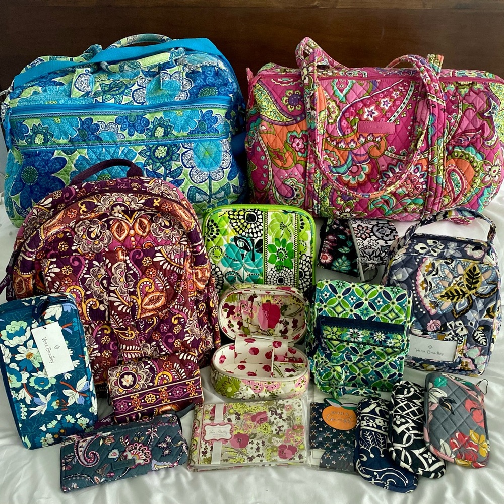 Vera Bradley Colorful Travel Bags Collection